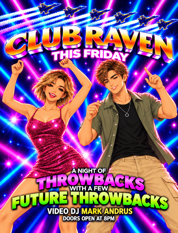 club raven this friday a night of throwbacks with a few future throwbacks video dj mark andrus doors open at 8pm