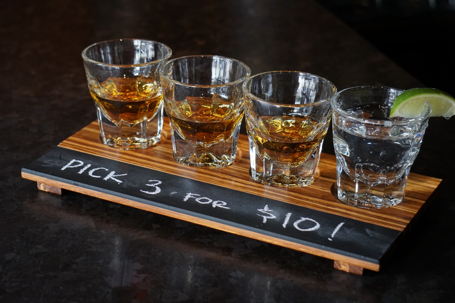 Try Our 3 Pour Whiskey Flights for only $10