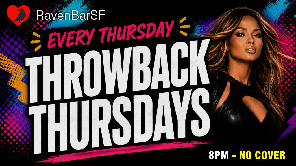 raven bar every thursday throwback thursdays 8pm no cover